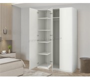 Шкаф Ikea Pax/Forsand/Aheim полки/штанга/зеркало 150x60x236 (Белый)