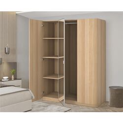 Dulap Ikea Pax/Forsand/Aheim rafturi/bara/oglinda 150x60x201 (Aspect Stejar Antichizat)