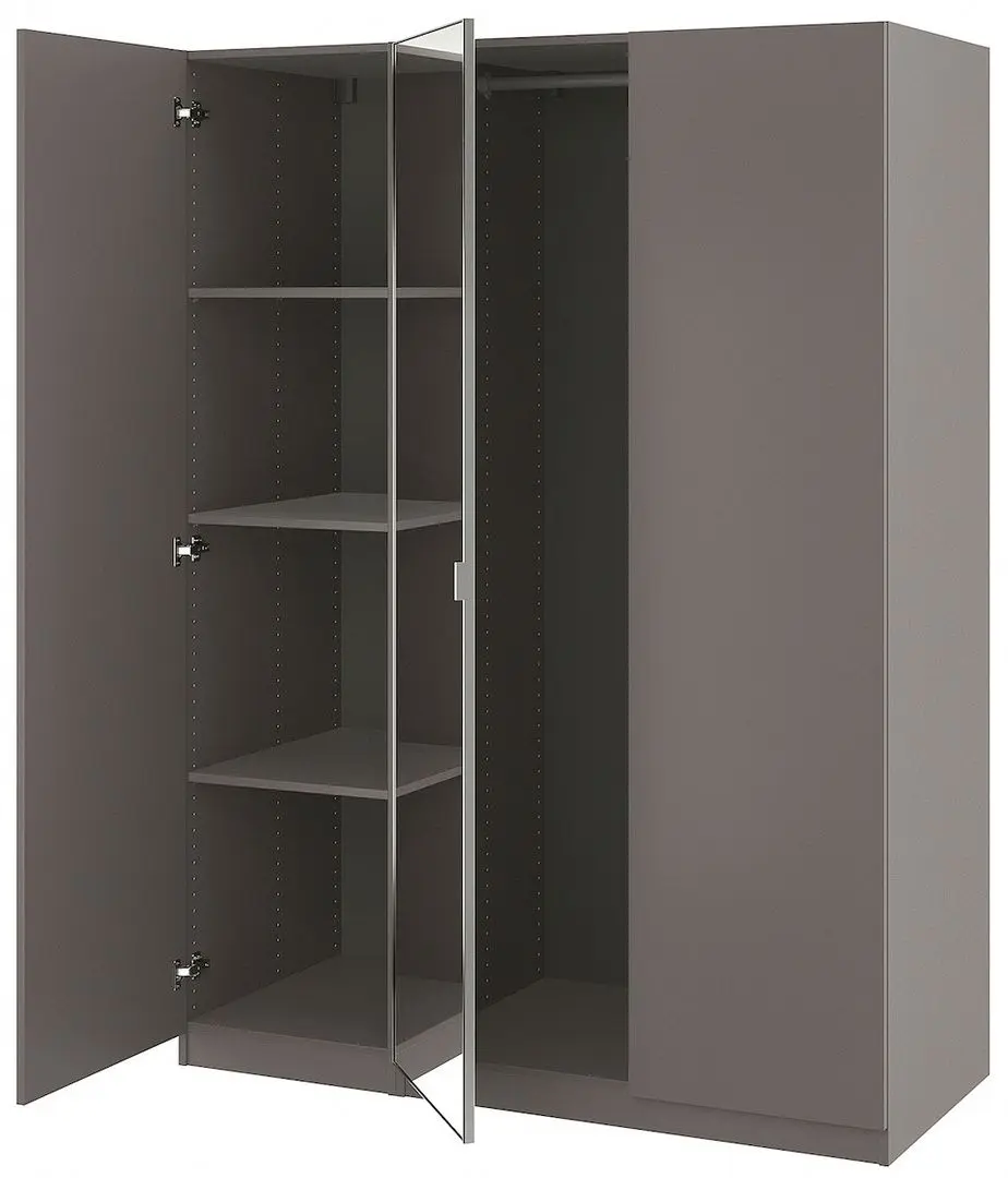 Dulap Ikea Pax/Forsand/Aheim cu oglinda 150x60x201 (Gri-inchis)