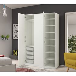 Шкаф Ikea Pax/Forsand полки/штанга/корзины 150x60x236 (Белый)