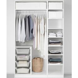 Dulap Ikea Pax/Forsand rafturi/bara/cosuri 150x60x236 (Alb) Thumb