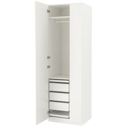 Dulap Ikea Pax/Forsand rafturi/bara/sertare 75x60x236 (Alb) Thumb