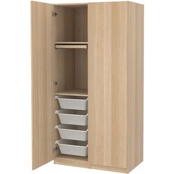 Dulap Ikea Pax/Forsand rafturi/bara/sertare/cosuri 100x60x201 (Aspect Stejar Antichizat) Thumb