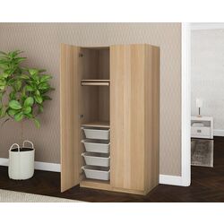 Dulap Ikea Pax/Forsand rafturi/bara/sertare/cosuri 100x60x201 (Aspect Stejar Antichizat)