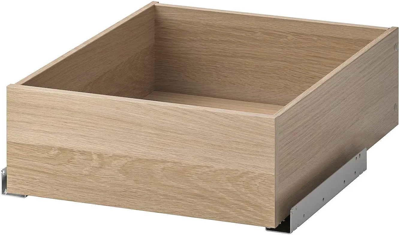 Dulap Ikea Pax/Forsand rafturi/bara/sertare/cosuri 100x60x201 (Aspect Stejar Antichizat)