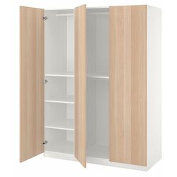 Dulap Ikea Pax/Forsand rafturi/bare150x60x201 (Alb/Aspect Stejar Antichizat) Thumb