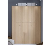 Шкаф Ikea Pax/Forsand полки/штанги 150x60x201 (Белый/Имитация Состаренного Дуба)