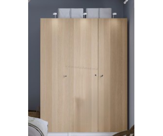 Шкаф Ikea Pax/Forsand полки/штанги 150x60x201 (Белый/Имитация Состаренного Дуба)