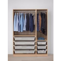 Dulap Ikea Pax/Forsand polite/bare/cosuri 150x60x201 (Aspect Stejar Antichizat) Thumb