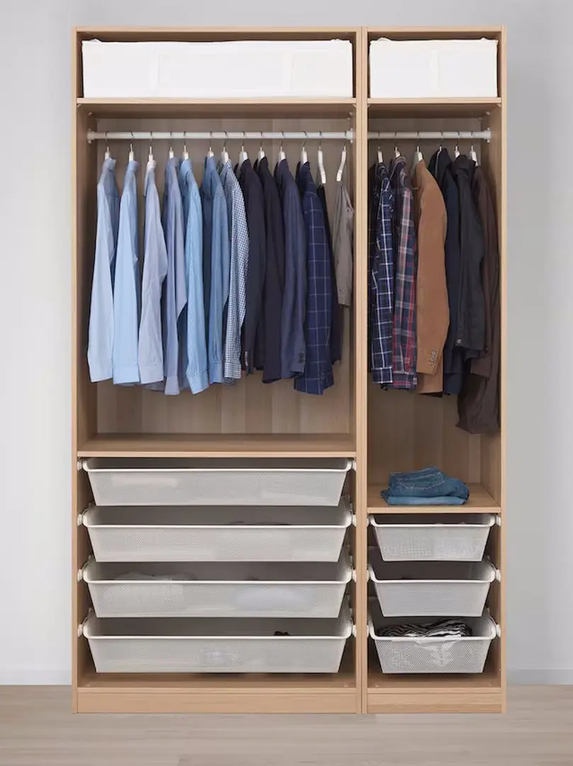 Dulap Ikea Pax/Forsand polite/bare/cosuri 150x60x236 (Aspect Stejar Antichizat)