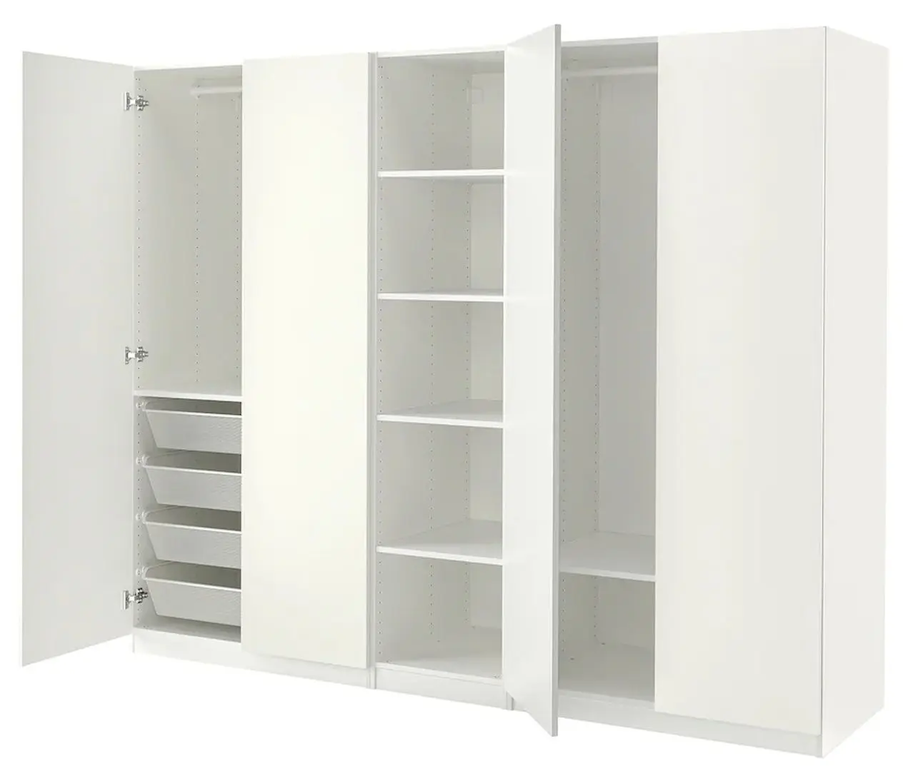 Dulap Ikea Pax/Forsand polite/bare/cosuri 250x60x201 (Alb)