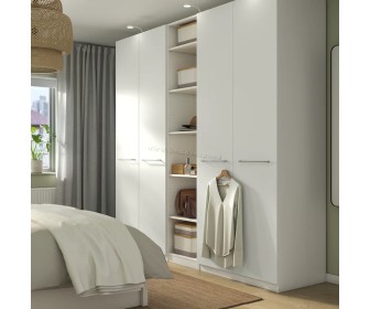 Шкаф Ikea Pax/Forsand полки/штанги/корзины 250x60x236 (Белый)