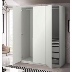 Dulap Ikea Pax/Forsand rafturi/bare/sertare/cos 150x60x201 (Alb)