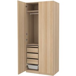 Dulap Ikea Pax/Forsand rafturi/bare/sertare/cosuri 100x60x236 (Aspect Stejar Antichizat) Thumb