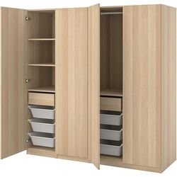 Dulap Ikea Pax/Forsand rafturi/bare/sertare/cosuri 200x60x201 (Aspect Stejar Antichizat) Thumb