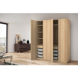 Dulap Ikea Pax/Forsand rafturi/bare/sertare/cosuri 200x60x236 (Aspect Stejar Antichizat)