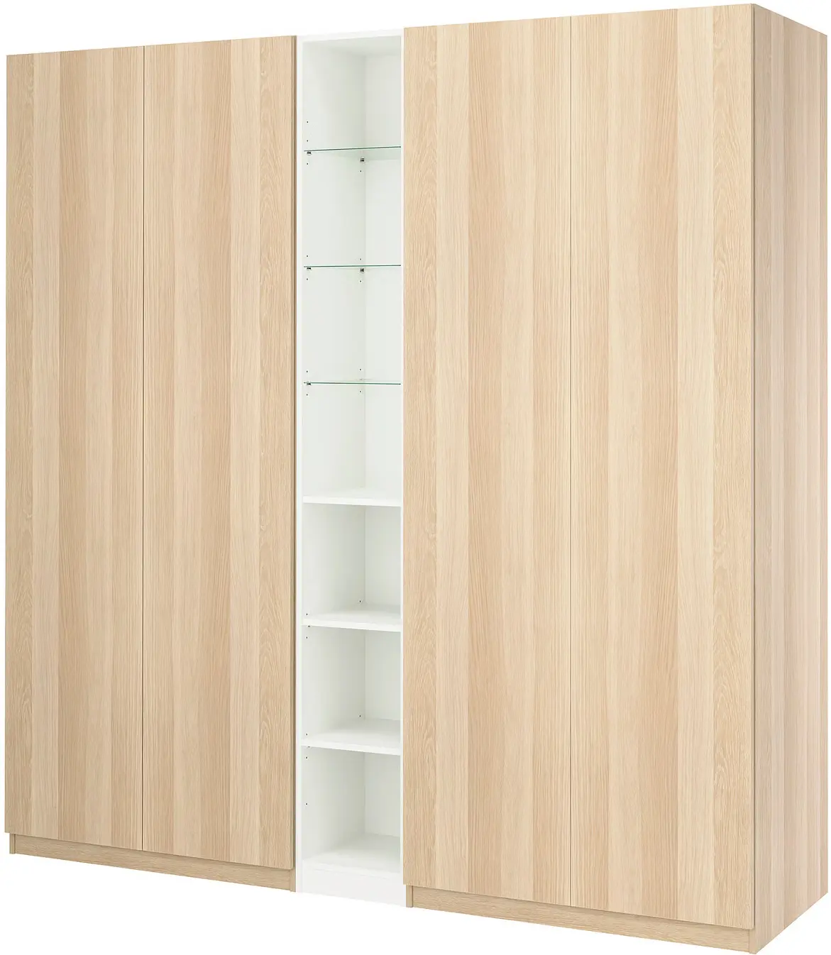 Dulap Ikea Pax/Forsand rafturi/bare/sertare/cosuri/etajera 235x60x236 (Aspect Stejar Antichizat/Alb) - 3
