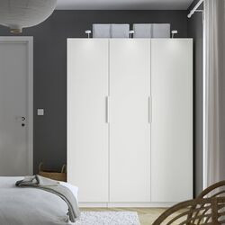 Шкаф Ikea Pax/Forsand штанги/полки 150x60x201 (Белый)