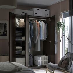 Dulap Ikea Pax/Forsand bare/rafturi 150x60x201 (Gri Inchis) Thumb