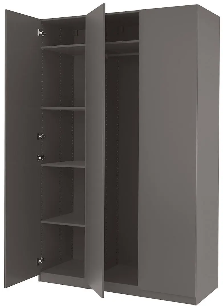 Dulap Ikea Pax/Forsand bare/rafturi 150x60x236 (Gri-inchis)