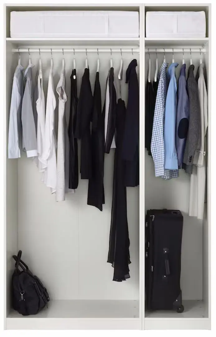 Dulap Ikea Pax/Forsand polite sus/bare 150x60x236 (Alb)