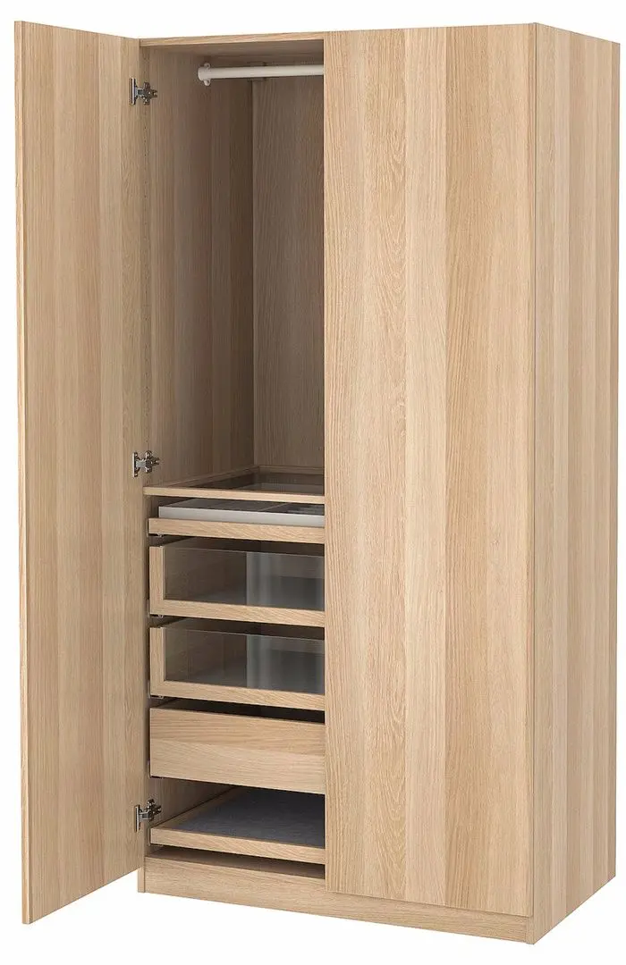 Dulap Ikea Pax/Forsand sertare/bara 100x60x201 (Aspect Stejar Antichizat)