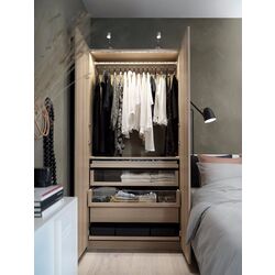 Dulap Ikea Pax/Forsand sertare/bara 100x60x201 (Aspect Stejar Antichizat) Thumb