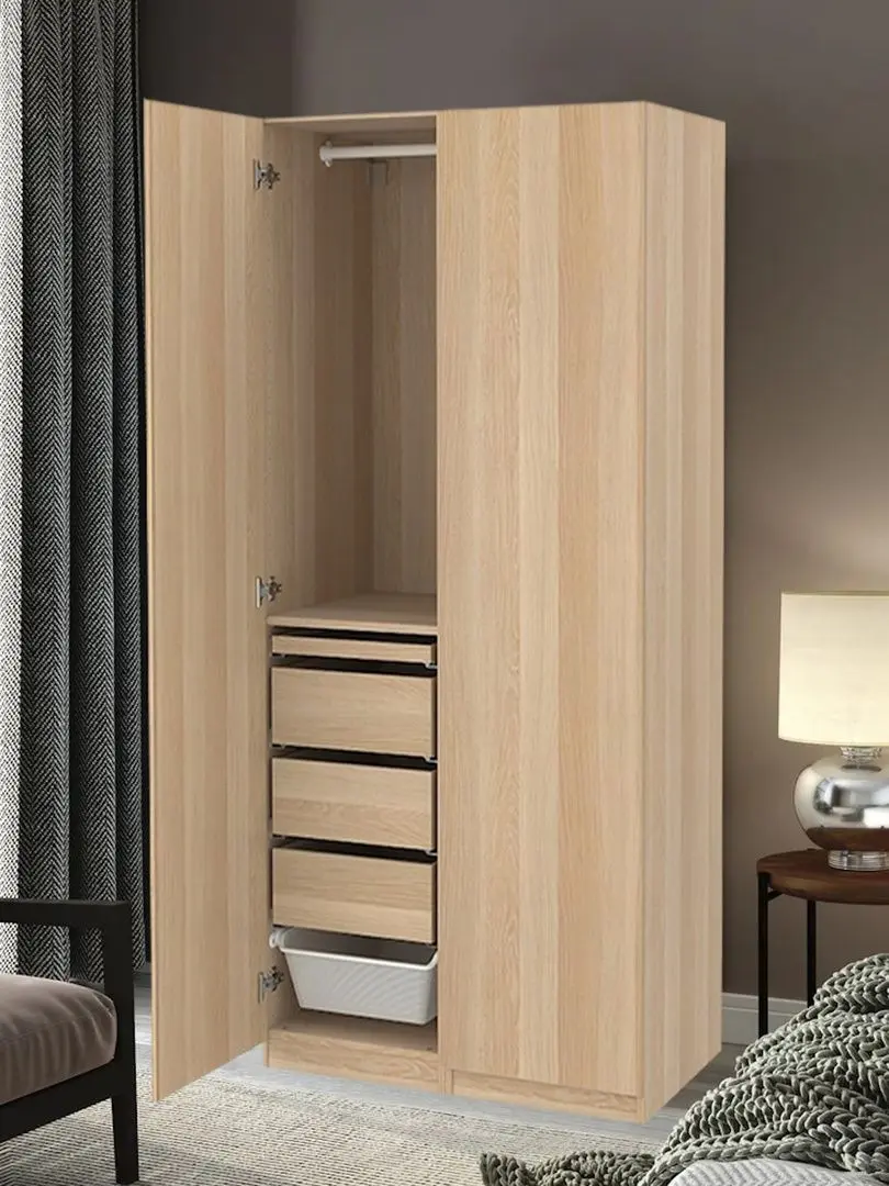 Dulap Ikea Pax/Forsand sertare/bara/cos 100x60x201 (Aspect Stejar Antichizat)