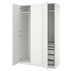 Dulap Ikea Pax/Forsand sertare/cos/rafturi/bare 150x60x236 (Alb) Thumb