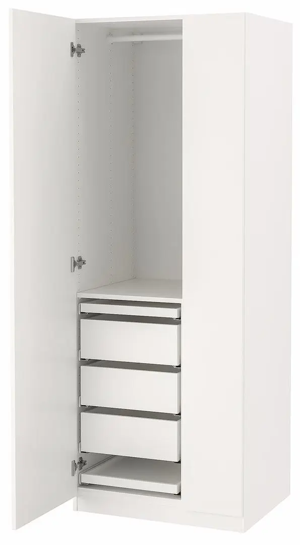 Dulap Ikea Pax/Forsand sertare/rafturi/bara 75x60x20 (Alb)