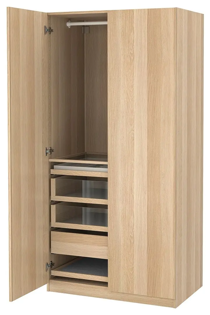 Dulap Ikea Pax/Forsand sertare/bara 100x60x201 (Aspect Stejar Antichizat) - 2