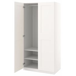 Dulap-cupe Ikea Pax/Grimo rafturi/bara 100x60x201 (Alb) Thumb