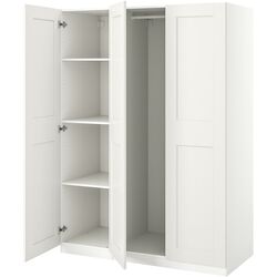 Dulap Ikea Pax/Grimo rafturi/bara 150x60x201 (Alb) Thumb