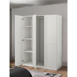 Шкаф Ikea Pax/Grimo полки/штанга 150x60x201 (Белый)