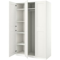 Dulap Ikea Pax/Grimo rafturi/bara 150x60x236 (Alb) Thumb