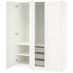 Dulap Ikea Pax/Grimo rafturi/bare/cosuri 150x60x201 (Alb) Thumb