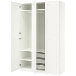 Dulap Ikea Pax/Grimo rafturi/bare/cosuri 150x60x236 (Alb) Thumb