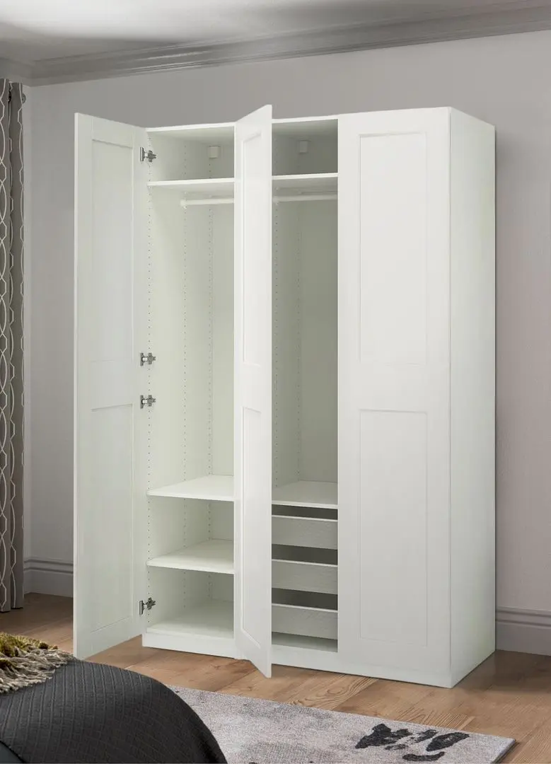 Dulap Ikea Pax/Grimo rafturi/bare/cosuri 150x60x236 (Alb)