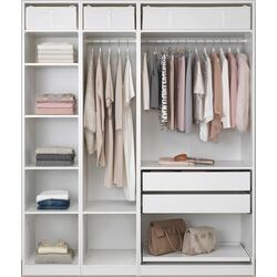 Dulap Ikea Pax/Grimo rafturi/bare/sertare 200x60x236 (Alb/Gri) Thumb