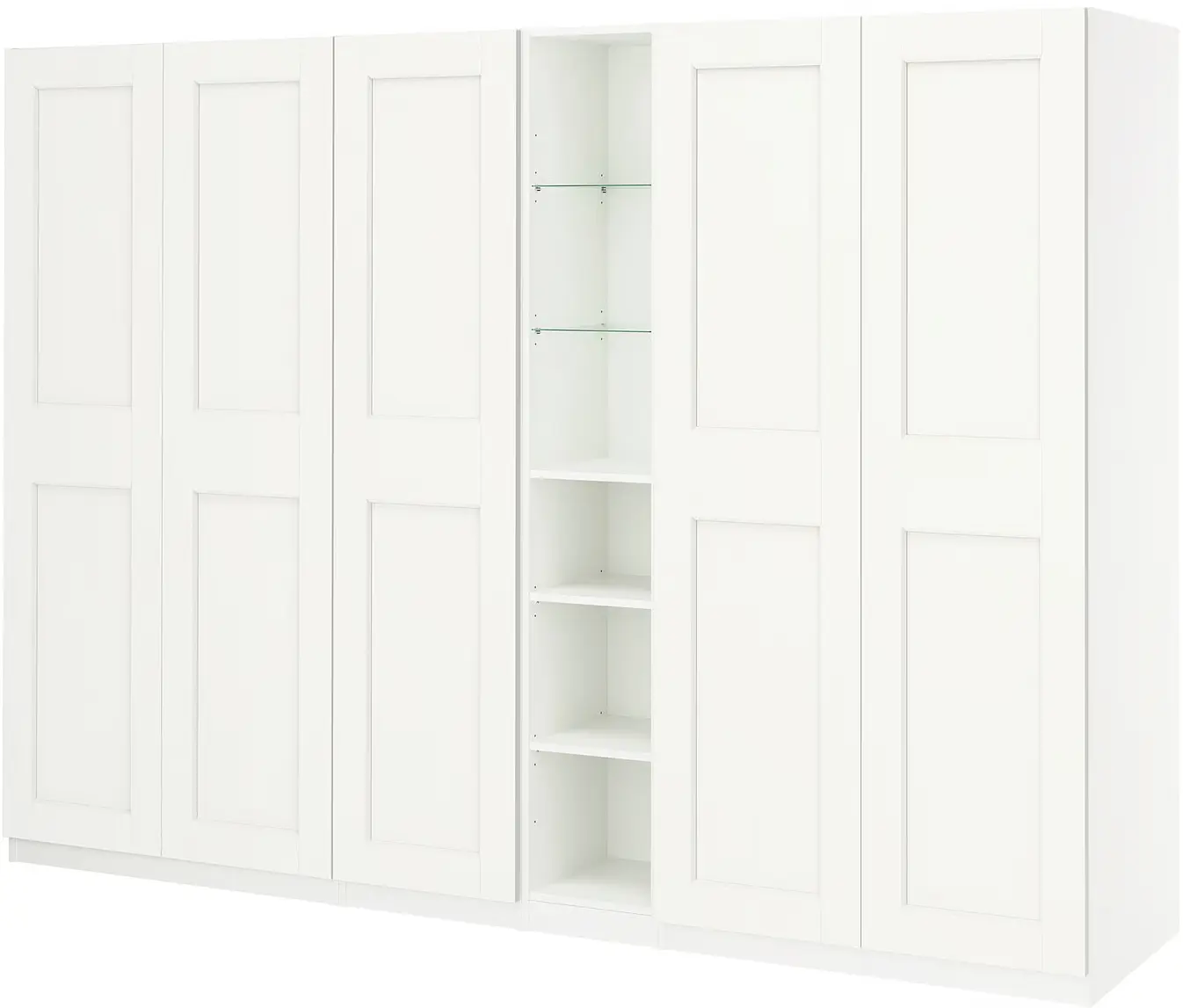 Dulap Ikea Pax/Grimo rafturi/bare/sertare/cosuri/etajera 285x60x201 (Alb) - 3