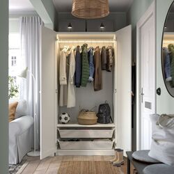 Dulap Ikea Pax/Gullaberg raft/bara/cosuri 100x60x201 (Alb) Thumb