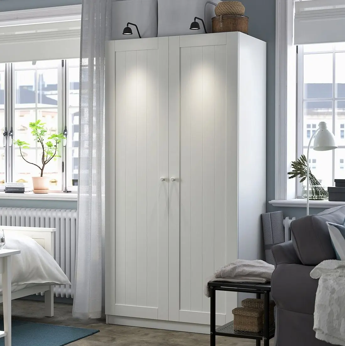 Dulap Ikea Pax/Gullaberg raft/bara/cosuri 100x60x201 (Alb)