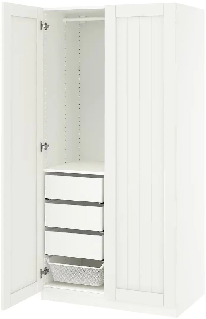 Dulap Ikea Pax/Gullaberg raft/bara/sertare/cosuri 100x60x201 (Alb)