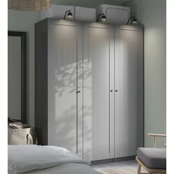 Dulap Ikea Pax/Gullaberg raft/bare/sertare/cos 150x60x201 (Gri inchis/Gri)