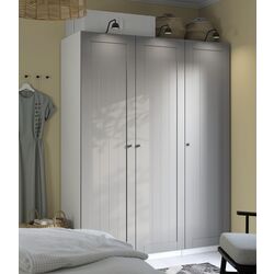 Dulap Ikea Pax/Gullaberg raft/bare/sertare/cosuri 150x60x201 (Alb/Gri)