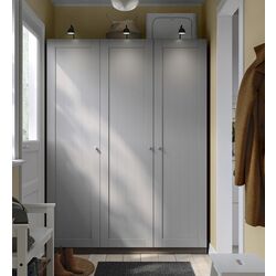 Шкаф Ikea Pax/Gullaberg полки/штанга 150x60x201 (Тёмно-серый/Серый)