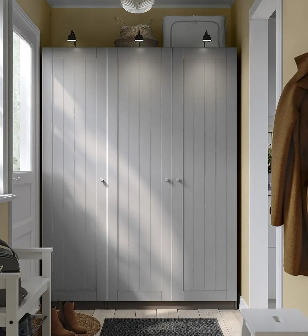 Dulap Ikea Pax/Gullaberg rafturi/bara 150x60x201 (Gri inchis/Gri)