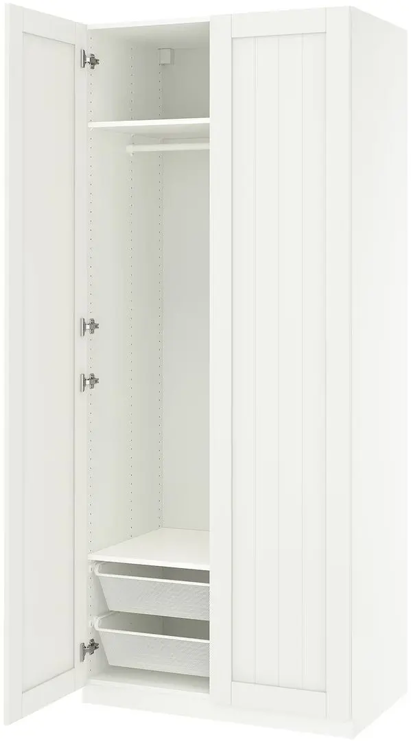 Шкаф Ikea Pax/Gullaberg полки/штанга/корзины 100x60x236 (Белый) - 5