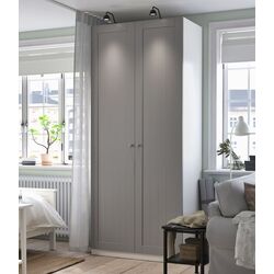 Dulap Ikea Pax/Gullaberg rafturi/bara/cosuri 100x60x236 (Alb/Gri) Thumb