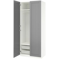 Dulap Ikea Pax/Gullaberg rafturi/bara/cosuri 100x60x236 (Alb/Gri) Thumb